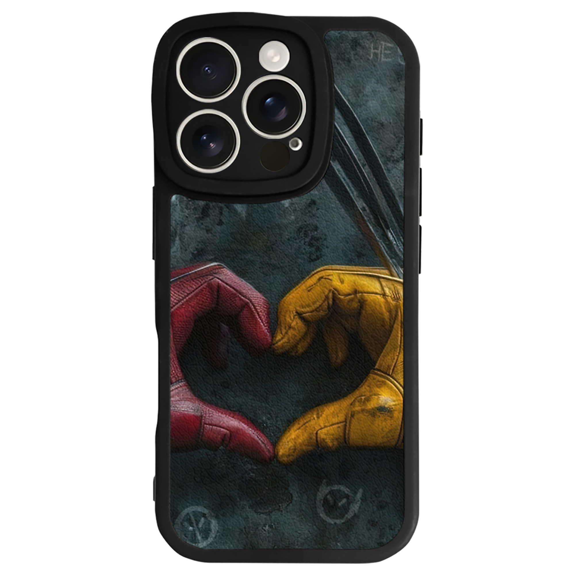 （画像用） Deadpool デッドプール 【iPhone 16シリーズ対応】シリコンスマホケース（レザー調） 材質：シリコン
